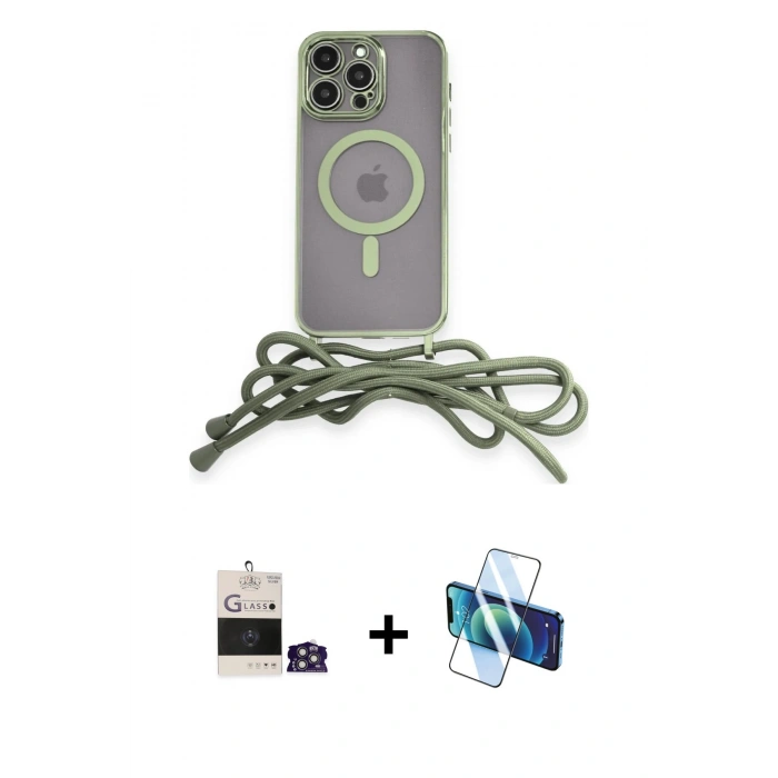 MARSİLYAN™- iPhone 14 Pro Max Kılıf Eksen Özel Seri - Siyah 3D Antistatik Cam Ekran Koruyucu + Gümüş Bilvis Titan Kamera Lens