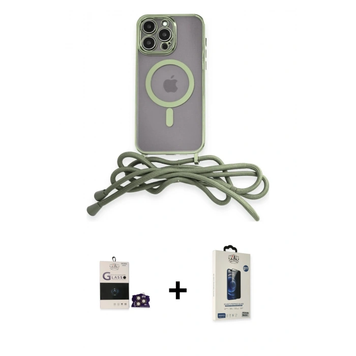 MARSİLYAN™- iPhone 14 Pro Max Kılıf Eksen Özel Seri - Siyah Bilvis Hayalet Cam Ekran Koruyucu + Bilvis Titan Kamera Lens - GD