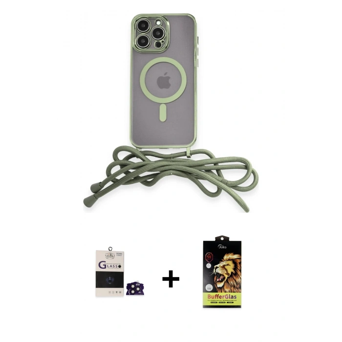MARSİLYAN™- iPhone 14 Pro Max Kılıf Eksen Özel Seri - Siyah Buffer Cam Ekran Koruyucu + Bilvis Titan Kamera Lens - DNMR