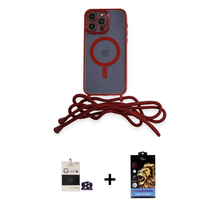 MARSİLYAN™- iPhone 14 Pro Max Kılıf Eksen Özel Seri - Siyah Buffer Hayalet Cam Ekran Koruyucu + Bilvis Titan Kamera Lens - GD