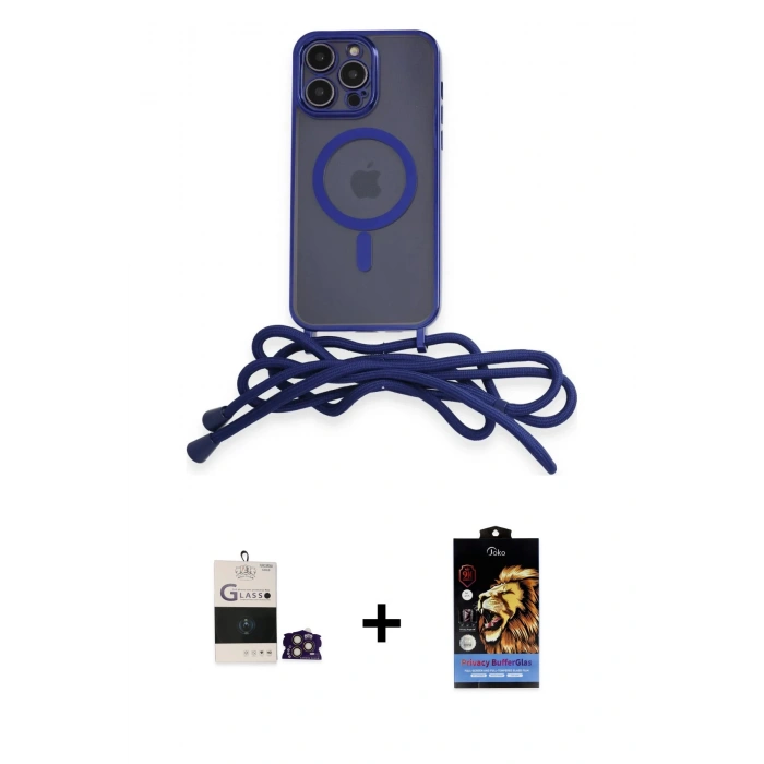 MARSİLYAN™- iPhone 14 Pro Max Kılıf Eksen Özel Seri - Siyah Buffer Hayalet Cam Ekran Koruyucu + Bilvis Titan Kamera Lens - GD