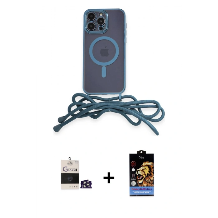 MARSİLYAN™- iPhone 14 Pro Max Kılıf Eksen Özel Seri - Siyah Buffer Hayalet Cam Ekran Koruyucu + Bilvis Titan Kamera Lens - GS