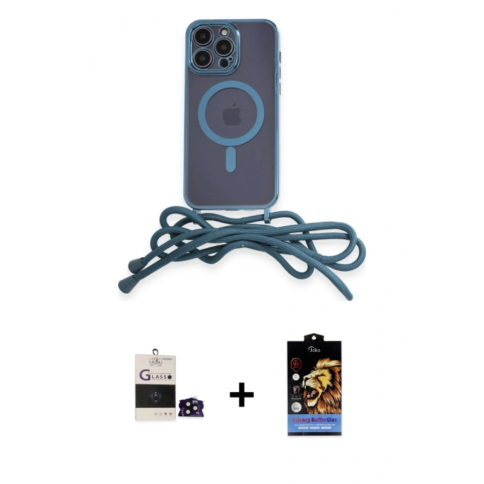 MARSİLYAN™- iPhone 14 Pro Max Kılıf Eksen Özel Seri - Siyah Buffer Hayalet Cam Ekran Koruyucu + Bilvis Titan Kamera Lens - SH