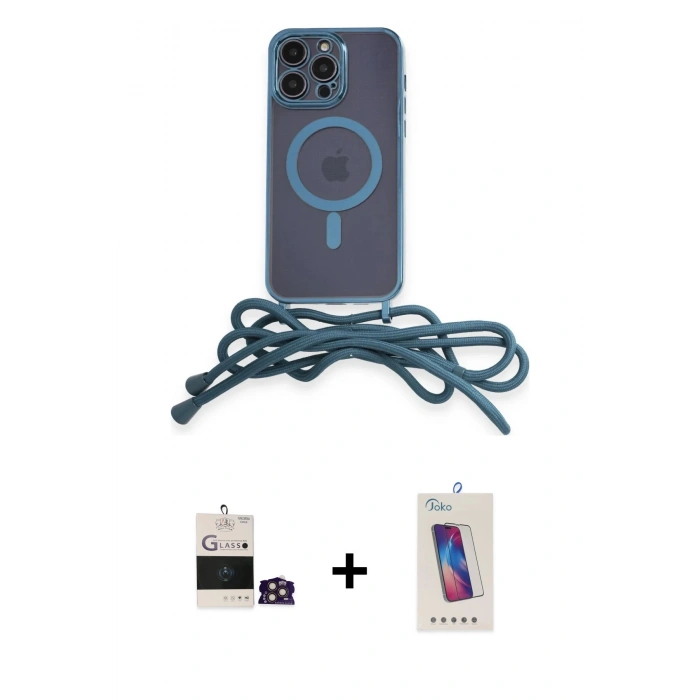 MARSİLYAN™- iPhone 14 Pro Max Kılıf Eksen Özel Seri - Siyah Joko 5D Cam + Bilvis Titan Kamera Lens - GD