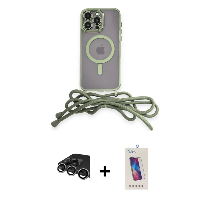 MARSİLYAN™- iPhone 14 Pro Max Kılıf Eksen Özel Seri - Siyah Joko 5D Cam + Raze Metal Kamera Lens - GS