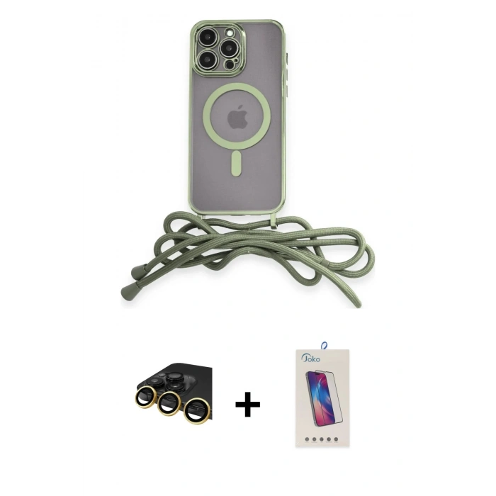 MARSİLYAN™- iPhone 14 Pro Max Kılıf Eksen Özel Seri - Siyah Joko 5D Cam + Raze Metal Kamera Lens - GD