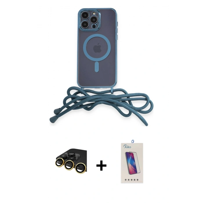 MARSİLYAN™- iPhone 14 Pro Max Kılıf Eksen Özel Seri - Siyah Joko 5D Cam + Raze Metal Kamera Lens - GD
