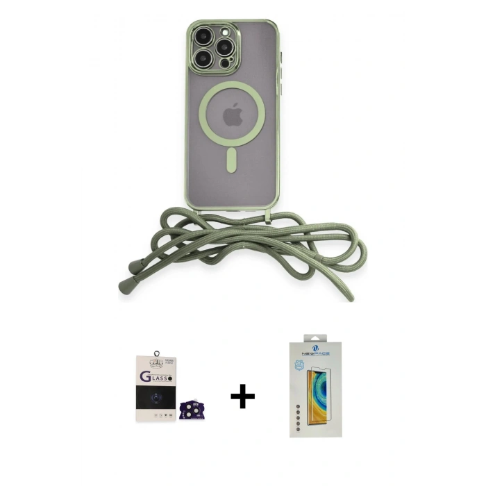 MARSİLYAN™- iPhone 14 Pro Max Kılıf Eksen Özel Seri - Siyah Polymer Nano Ekran Koruyucu + Bilvis Titan Kamera Lens - DNMR