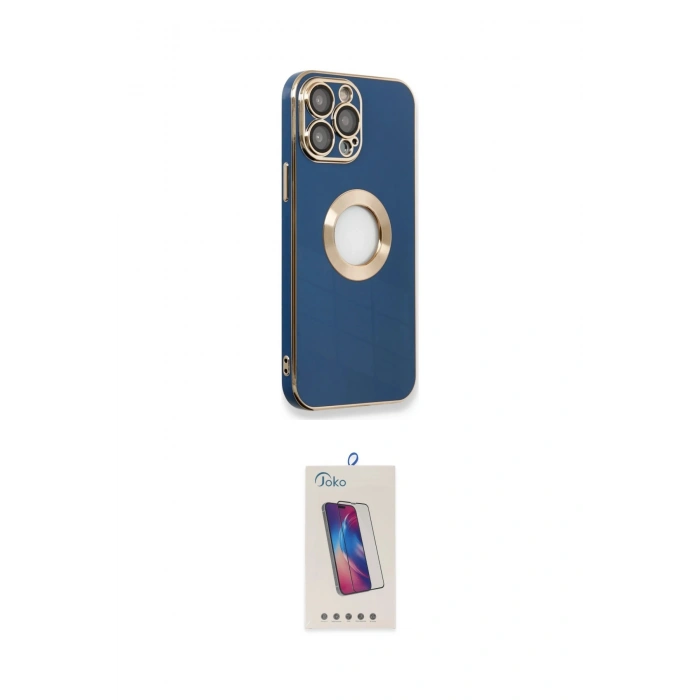 MARSİLYAN™- iPhone 14 Pro Max Kılıf İz Form Serisi - Siyah Joko 5D Cam