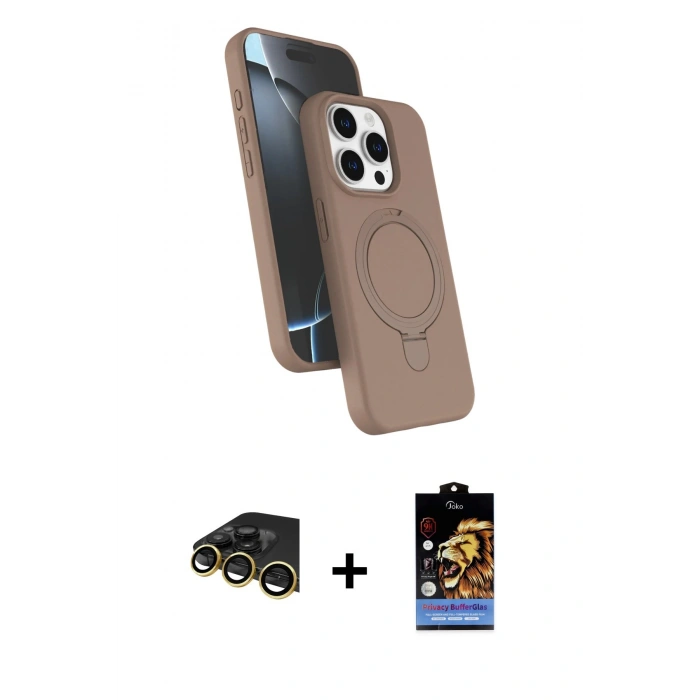 MARSİLYAN™- iPhone 14 Pro Max Kılıf İz Işık Koleksiyonu - Siyah Buffer Hayalet Cam Ekran Koruyucu + Raze Metal Kamera Lens - GD