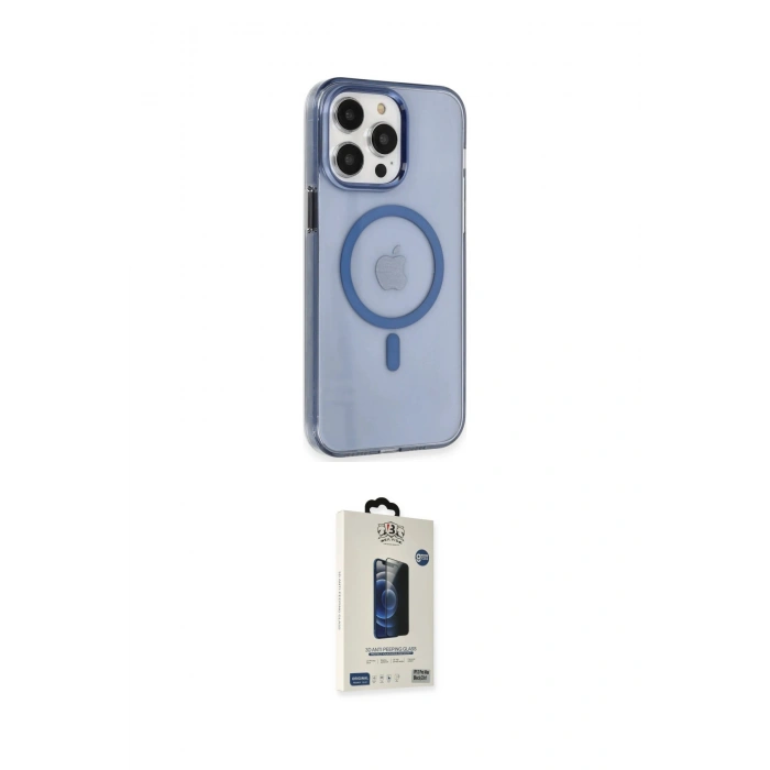 MARSİLYAN™- iPhone 14 Pro Max Kılıf Kıvılcım Asil Özel Seri - Siyah Bilvis Hayalet Cam Ekran Koruyucu