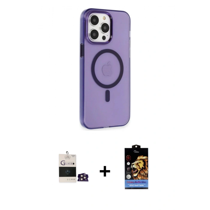 MARSİLYAN™- iPhone 14 Pro Max Kılıf Kıvılcım Asil Özel Seri - Siyah Buffer Hayalet Cam Ekran Koruyucu + Bilvis Titan Kamera Lens - GD
