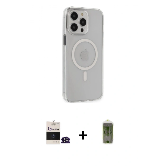 MARSİLYAN™- iPhone 14 Pro Max Kılıf Kıvılcım Asil Özel Seri - Siyah Joko Magic 5D Hayalet Cam + Bilvis Titan Kamera Lens - DNMR