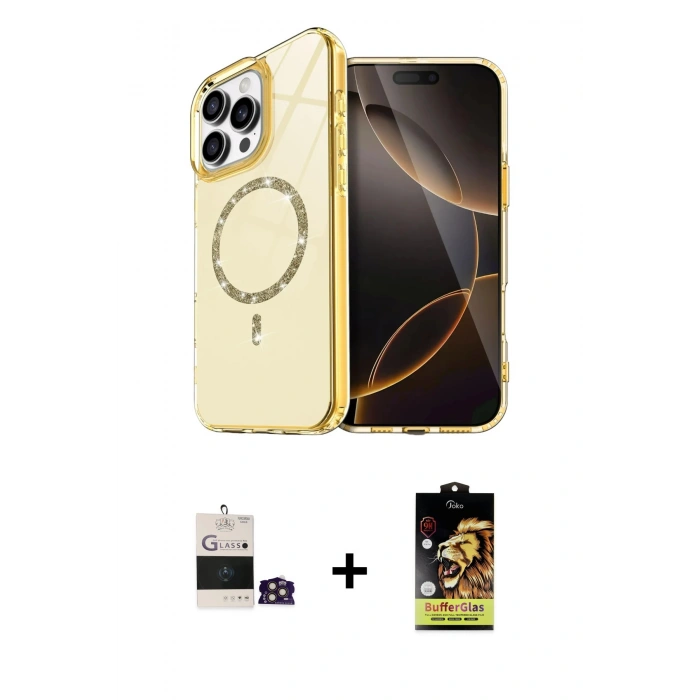 MARSİLYAN™- iPhone 14 Pro Max Kılıf Kıvılcım Form Prime - Siyah Buffer Cam Ekran Koruyucu + Bilvis Titan Kamera Lens - GD