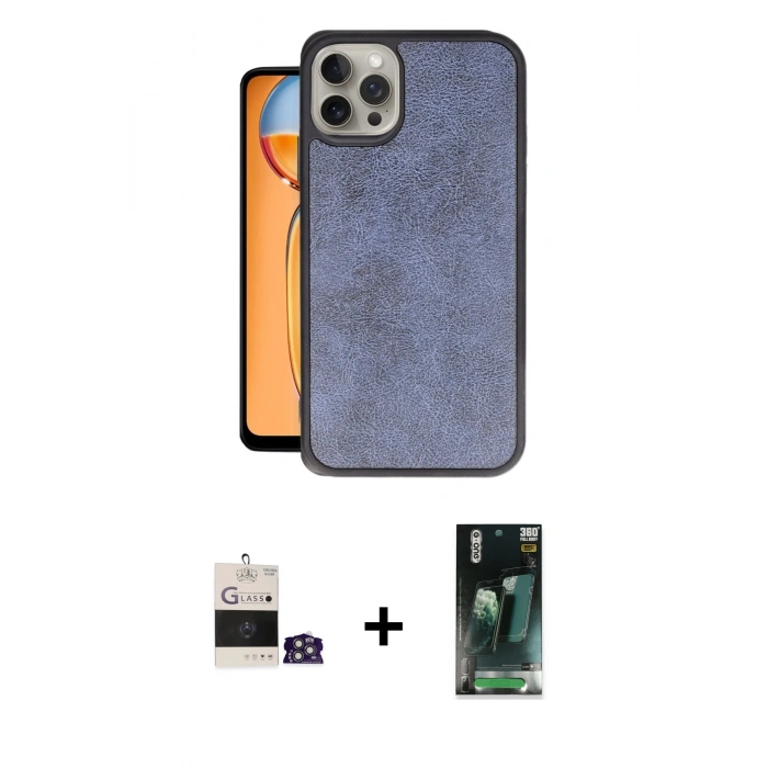 MARSİLYAN™- iPhone 14 Pro Max Kılıf Kıvılcım Işık Serisi - Şeffaf 360 Full Body Arka Koruyucu + Bilvis Titan Kamera Lens - GS