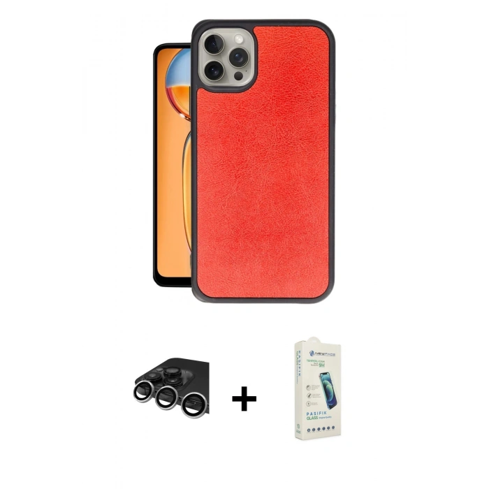 MARSİLYAN™- iPhone 14 Pro Max Kılıf Kıvılcım Işık Serisi - Şeffaf Pasifik Cam Ekran Koruyucu + Raze Metal Kamera Lens - GS