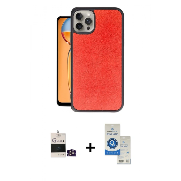 MARSİLYAN™- iPhone 14 Pro Max Kılıf Kıvılcım Işık Serisi - Şeffaf Royal Nano Ekran Koruyucu + Bilvis Titan Kamera Lens - GD