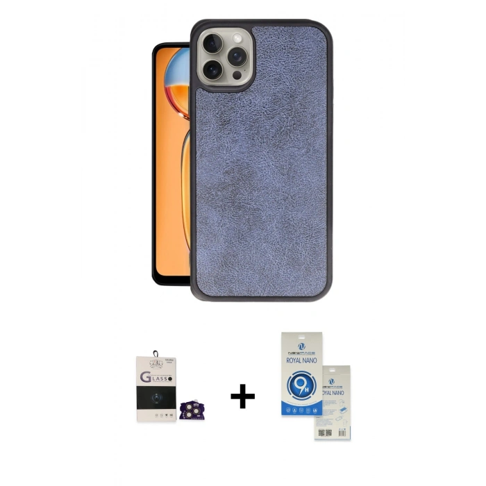MARSİLYAN™- iPhone 14 Pro Max Kılıf Kıvılcım Işık Serisi - Şeffaf Royal Nano Ekran Koruyucu + Bilvis Titan Kamera Lens - GD