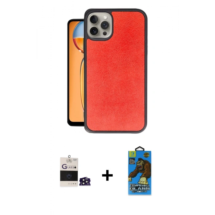 MARSİLYAN™- iPhone 14 Pro Max Kılıf Kıvılcım Işık Serisi - Siyah 18D Cam Ekran Koruyucu + Bilvis Titan Kamera Lens - DNMR