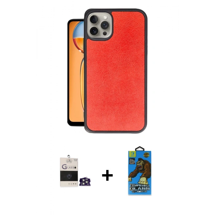 MARSİLYAN™- iPhone 14 Pro Max Kılıf Kıvılcım Işık Serisi - Siyah 18D Cam Ekran Koruyucu + Bilvis Titan Kamera Lens - GS