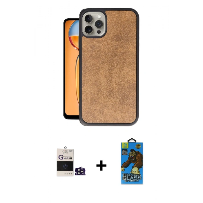 MARSİLYAN™- iPhone 14 Pro Max Kılıf Kıvılcım Işık Serisi - Siyah 18D Cam Ekran Koruyucu + Bilvis Titan Kamera Lens - DNMR
