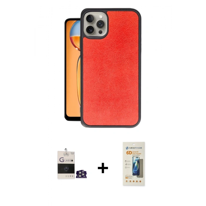 MARSİLYAN™- iPhone 14 Pro Max Kılıf Kıvılcım Işık Serisi - Siyah 6D Mat Seramik Hayalet Nano Ekran Koruyucu + Bilvis Titan Kamera Lens - GS