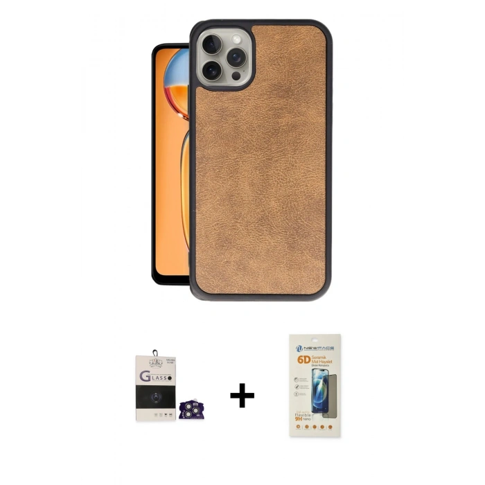 MARSİLYAN™- iPhone 14 Pro Max Kılıf Kıvılcım Işık Serisi - Siyah 6D Mat Seramik Hayalet Nano Ekran Koruyucu + Bilvis Titan Kamera Lens - GS