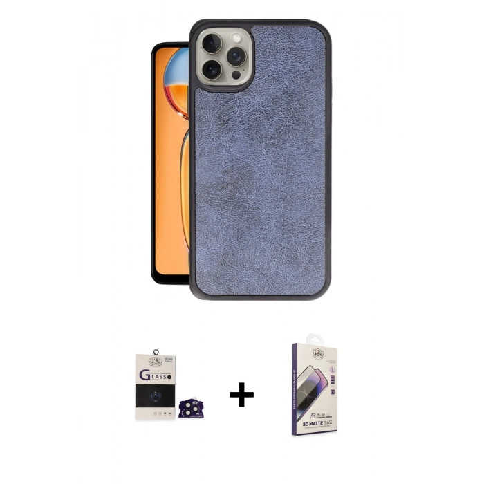 MARSİLYAN™- iPhone 14 Pro Max Kılıf Kıvılcım Işık Serisi - Siyah Bilvis 3D Mat Cam Ekran Koruyucu + Bilvis Titan Kamera Lens - DNMR