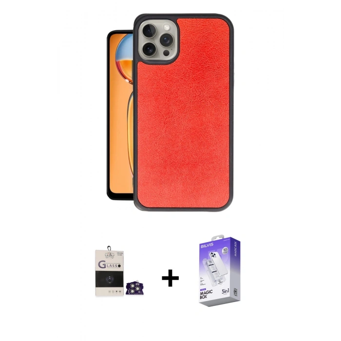 MARSİLYAN™- iPhone 14 Pro Max Kılıf Kıvılcım Işık Serisi - Siyah Bilvis 5in1 3D Magic Cam Ekran Koruyucu + Bilvis Titan Kamera Lens - GS