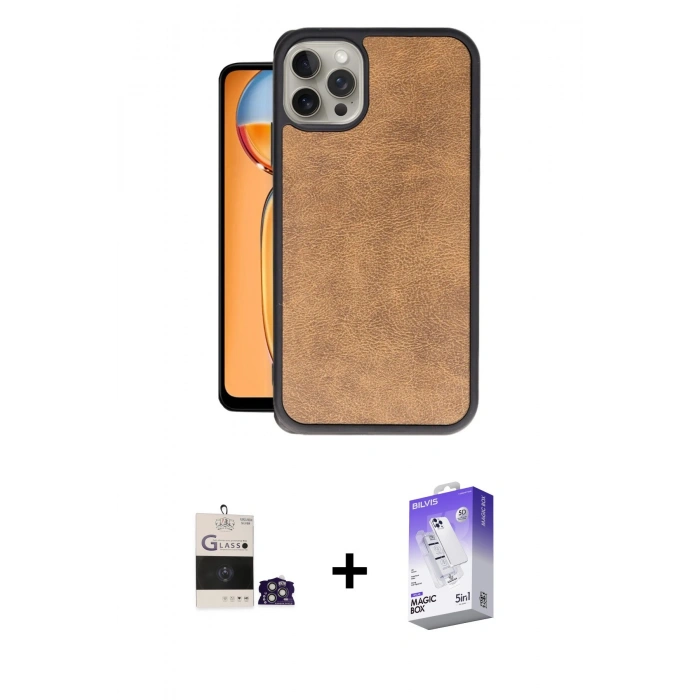MARSİLYAN™- iPhone 14 Pro Max Kılıf Kıvılcım Işık Serisi - Siyah Bilvis 5in1 3D Magic Cam Ekran Koruyucu + Bilvis Titan Kamera Lens - GS