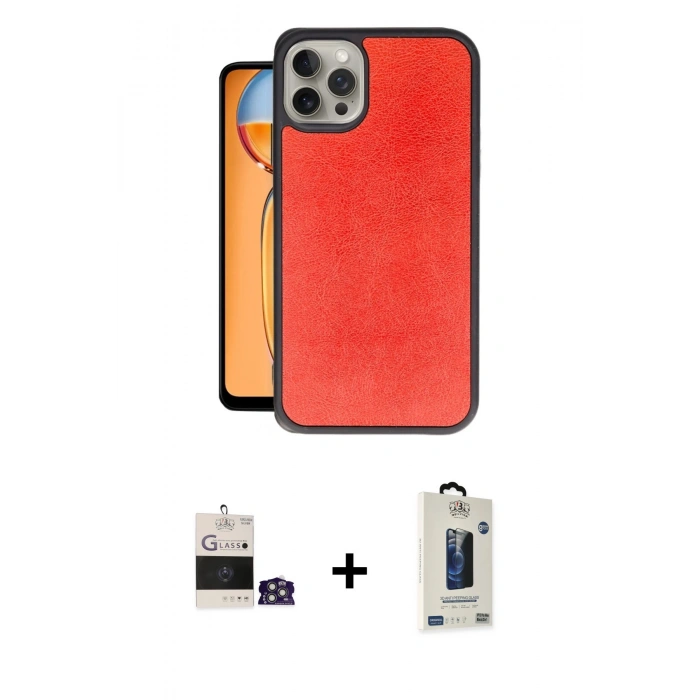 MARSİLYAN™- iPhone 14 Pro Max Kılıf Kıvılcım Işık Serisi - Siyah Bilvis Hayalet Cam Ekran Koruyucu + Bilvis Titan Kamera Lens - GS
