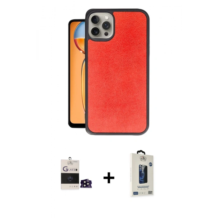 MARSİLYAN™- iPhone 14 Pro Max Kılıf Kıvılcım Işık Serisi - Siyah Bilvis Hayalet Cam Ekran Koruyucu + Bilvis Titan Kamera Lens - SH
