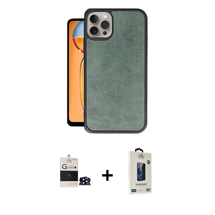 MARSİLYAN™- iPhone 14 Pro Max Kılıf Kıvılcım Işık Serisi - Siyah Bilvis Hayalet Cam Ekran Koruyucu + Bilvis Titan Kamera Lens - SH