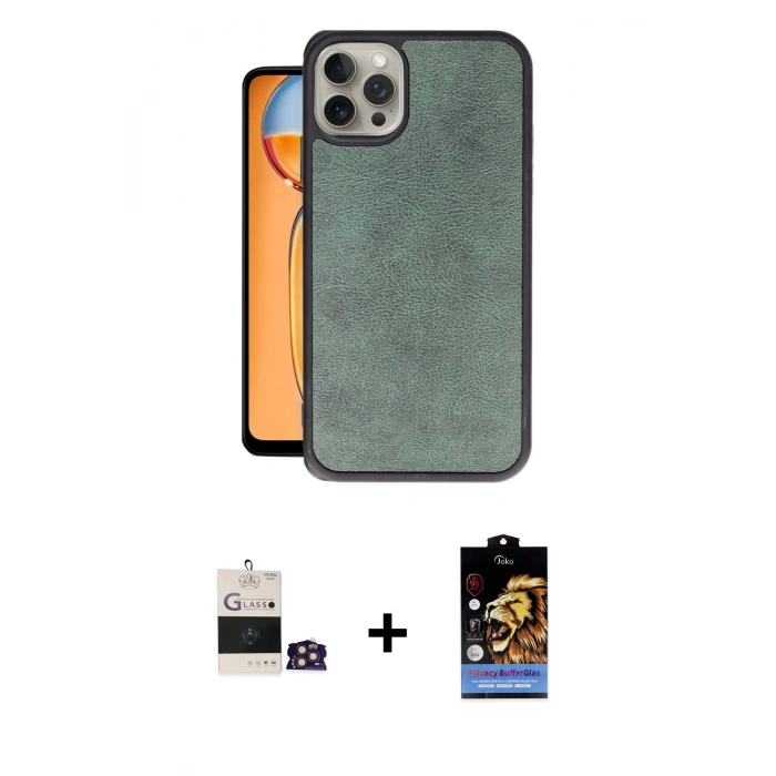 MARSİLYAN™- iPhone 14 Pro Max Kılıf Kıvılcım Işık Serisi - Siyah Buffer Hayalet Cam Ekran Koruyucu + Bilvis Titan Kamera Lens - GD