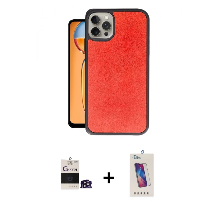 MARSİLYAN™- iPhone 14 Pro Max Kılıf Kıvılcım Işık Serisi - Siyah Joko 5D Cam + Bilvis Titan Kamera Lens - DNMR