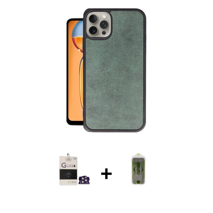 MARSİLYAN™- iPhone 14 Pro Max Kılıf Kıvılcım Işık Serisi - Siyah Joko Magic 5D Hayalet Cam + Bilvis Titan Kamera Lens - GS