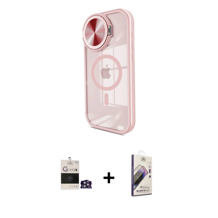 MARSİLYAN™- iPhone 14 Pro Max Kılıf Kıvılcım Modern Koleksiyonu - Siyah Bilvis 3D Mat Cam Ekran Koruyucu + Bilvis Titan Kamera Lens - GS