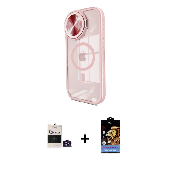 MARSİLYAN™- iPhone 14 Pro Max Kılıf Kıvılcım Modern Koleksiyonu - Siyah Buffer Hayalet Cam Ekran Koruyucu + Bilvis Titan Kamera Lens - DNMR