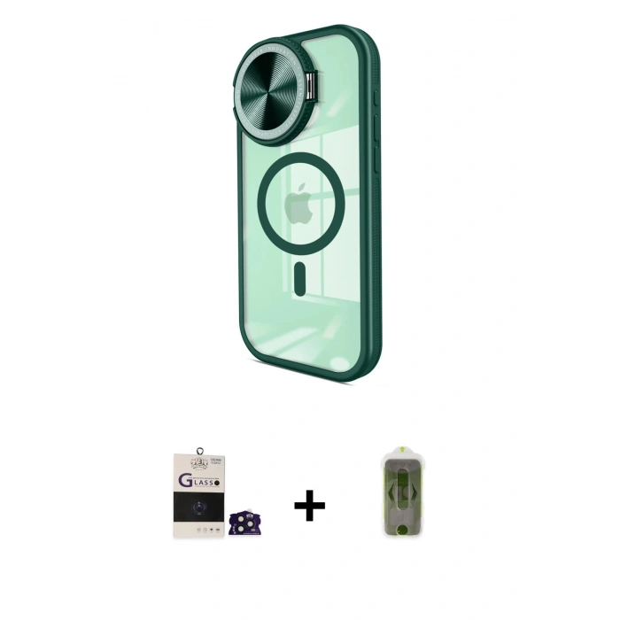 MARSİLYAN™- iPhone 14 Pro Max Kılıf Kıvılcım Modern Koleksiyonu - Siyah Joko Magic 5D Hayalet Cam + Bilvis Titan Kamera Lens - DNMR