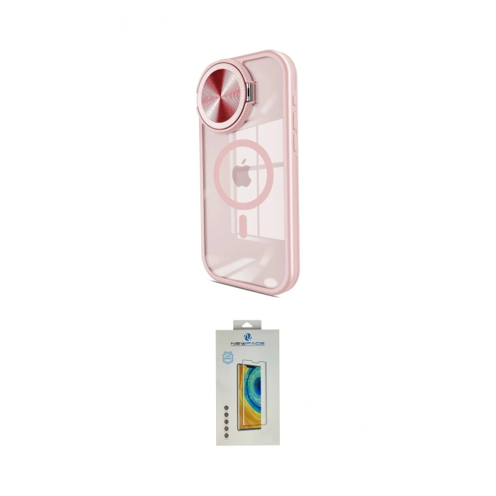 MARSİLYAN™- iPhone 14 Pro Max Kılıf Kıvılcım Modern Koleksiyonu - Siyah Polymer Nano Ekran Koruyucu