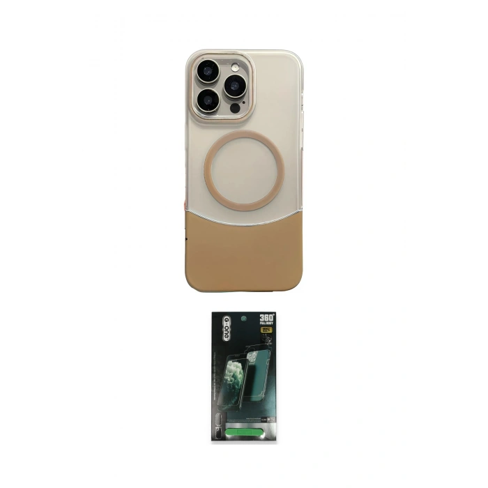 MARSİLYAN™- iPhone 14 Pro Max Kılıf Kozmos Form Özel Seri - Siyah 360 Mat Full Body Arka Koruyucu