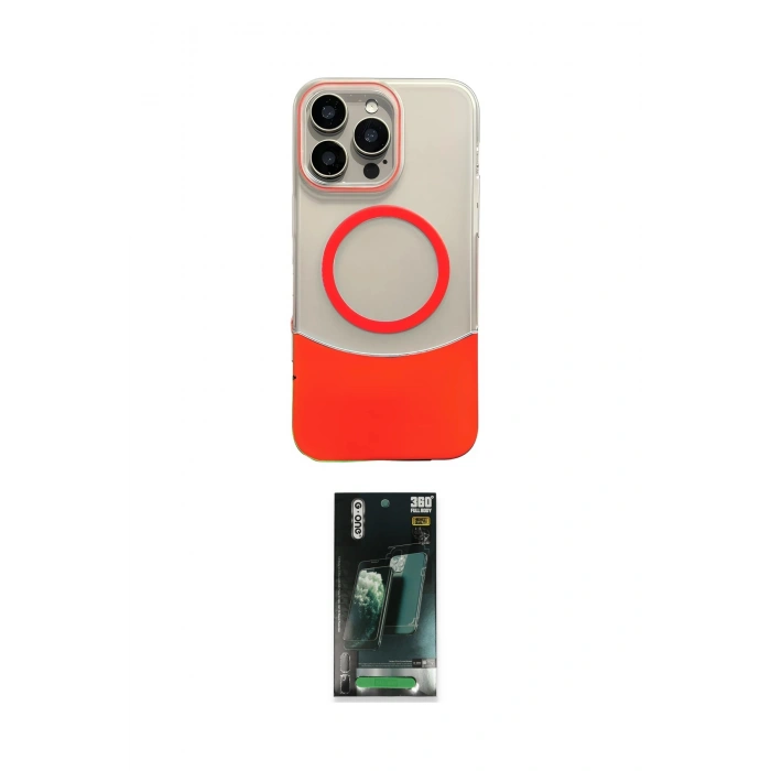 MARSİLYAN™- iPhone 14 Pro Max Kılıf Kozmos Form Özel Seri - Siyah 360 Mat Full Body Arka Koruyucu
