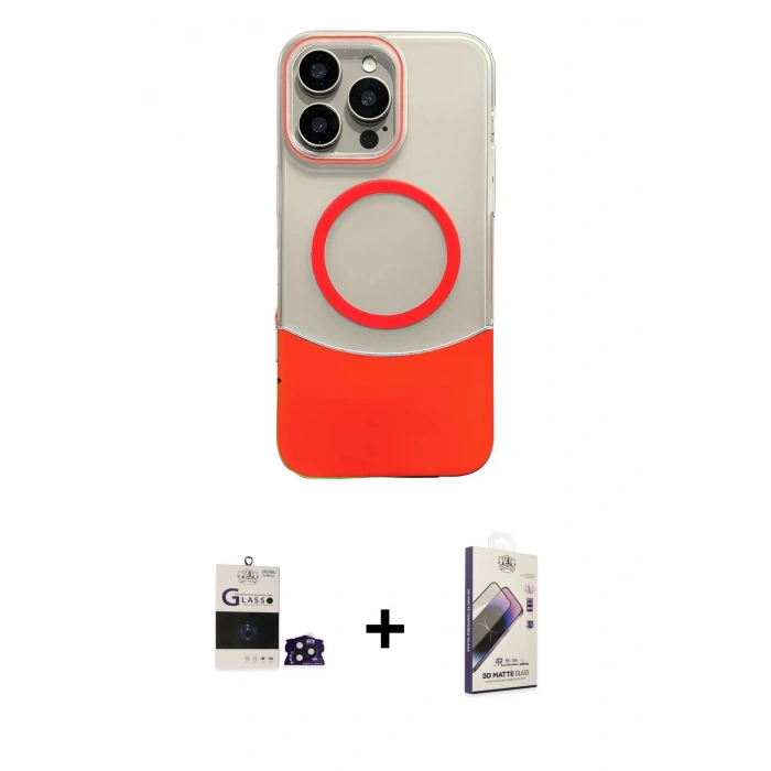 MARSİLYAN™- iPhone 14 Pro Max Kılıf Kozmos Form Özel Seri - Siyah Bilvis 3D Mat Cam Ekran Koruyucu + Bilvis Titan Kamera Lens - DNMR