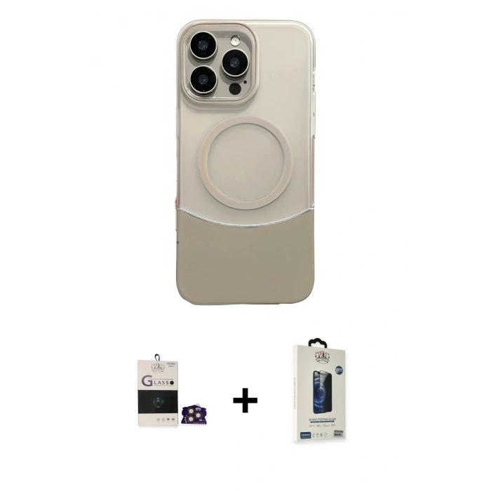 MARSİLYAN™- iPhone 14 Pro Max Kılıf Kozmos Form Özel Seri - Siyah Bilvis Hayalet Cam Ekran Koruyucu + Bilvis Titan Kamera Lens - GD