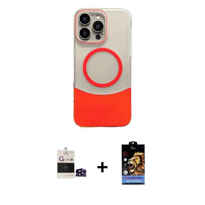 MARSİLYAN™- iPhone 14 Pro Max Kılıf Kozmos Form Özel Seri - Siyah Buffer Hayalet Cam Ekran Koruyucu + Bilvis Titan Kamera Lens - SH