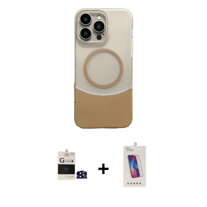 MARSİLYAN™- iPhone 14 Pro Max Kılıf Kozmos Form Özel Seri - Siyah Joko 5D Cam + Bilvis Titan Kamera Lens - DNMR