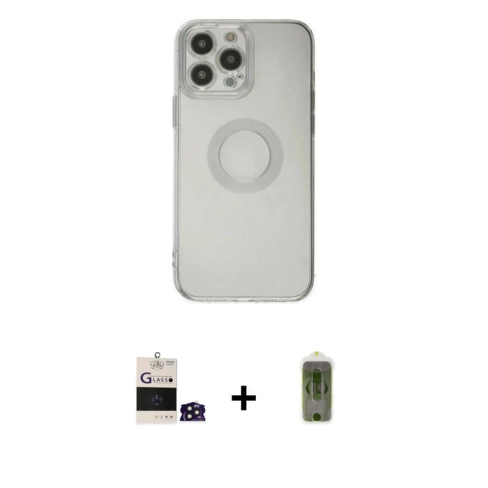 MARSİLYAN™- iPhone 14 Pro Max Kılıf Kutup Klasik - Siyah Joko Magic 5D Hayalet Cam + Bilvis Titan Kamera Lens - DNMR