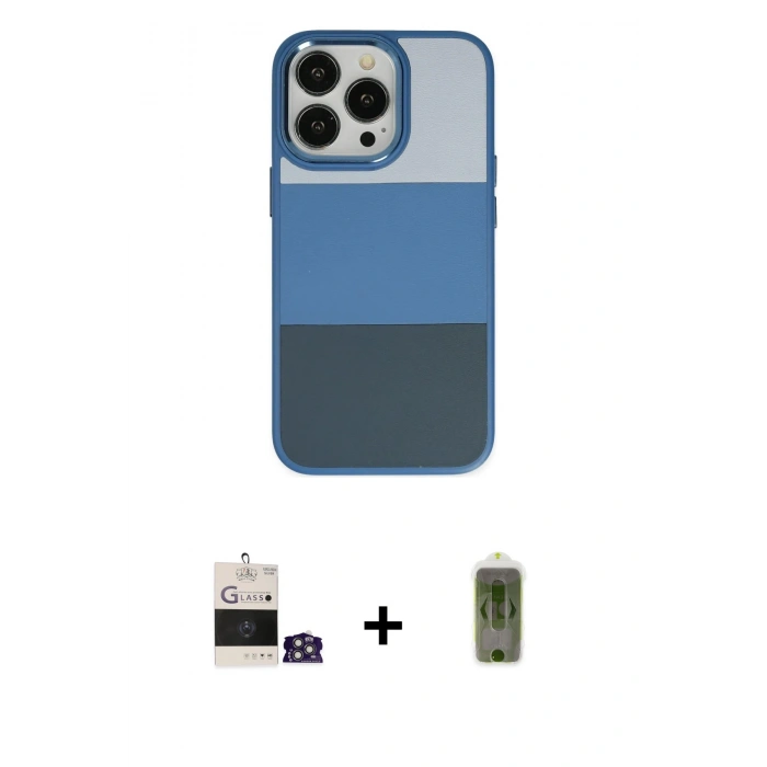 MARSİLYAN™- iPhone 14 Pro Max Kılıf Kutup Özel Seri - Siyah Joko Magic 5D Hayalet Cam + Bilvis Titan Kamera Lens - GS