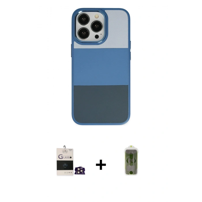 MARSİLYAN™- iPhone 14 Pro Max Kılıf Kutup Özel Seri - Siyah Joko Magic 5D Hayalet Cam + Bilvis Titan Kamera Lens - GD