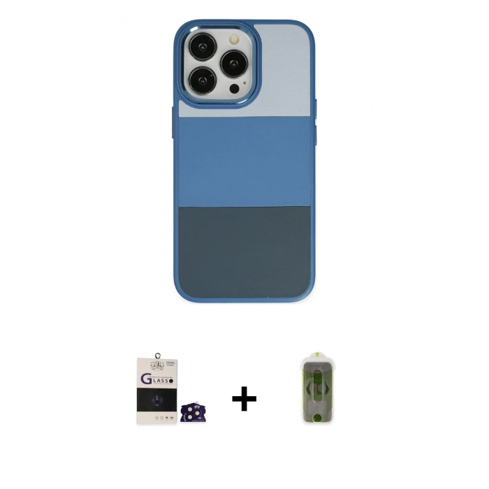 MARSİLYAN™- iPhone 14 Pro Max Kılıf Kutup Özel Seri - Siyah Joko Magic 5D Hayalet Cam + Bilvis Titan Kamera Lens - DNMR